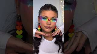 Pride Makeup Tutorial 🏳️‍🌈 #shorts #pridemonth #pride #pridemonth2024 #pridemakeup #makeup #lgbt