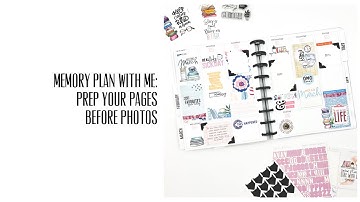 Memory Plan with Me: Cocoa Daisy Bookish Collection + Tips for Prepping Pages Before Photos