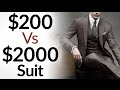 $200 Vs $2000 Men's Suit | 5 Differences Between Low & High Quality Suits | Cheap Vs Expensive