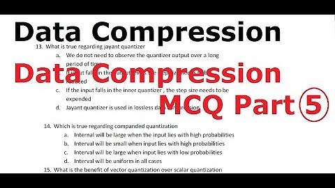 Data Compression MCQ Questions Part 5