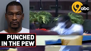 Man charged with assault during pastor's sermon