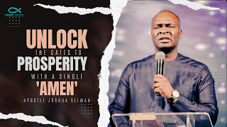 PROPHETIC WORD | UNLOCK YOUR PROSPERITY WITH THIS PRAYER | APOSTLE JOSHUA SELMAN