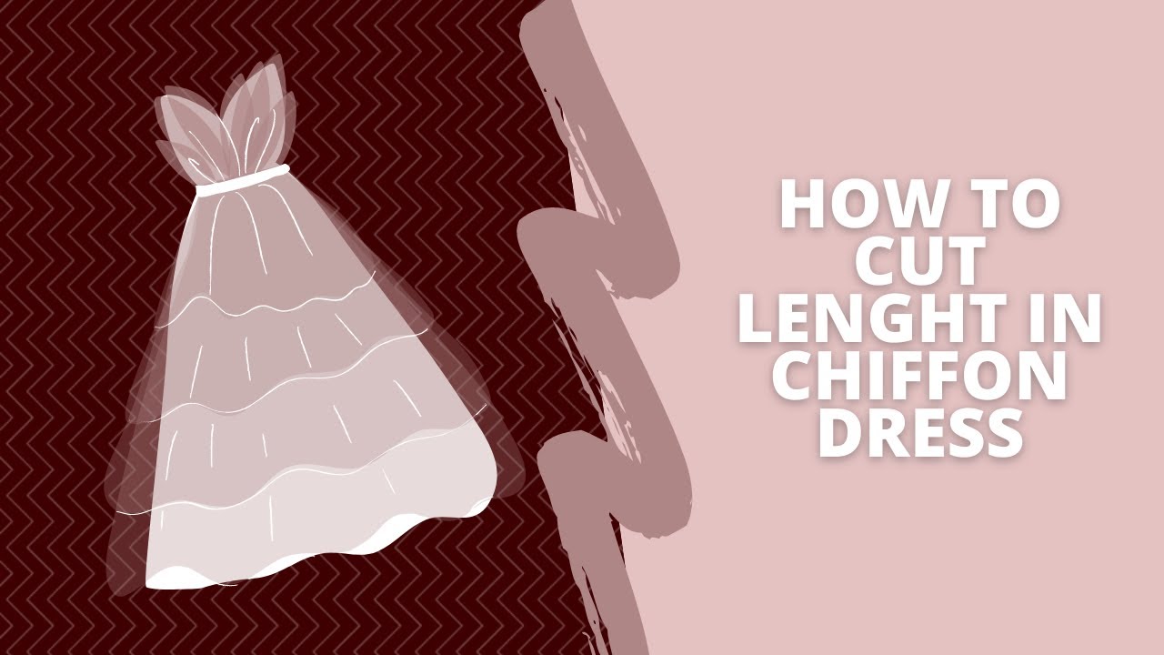 How to Shorten Chiffon Dress👗. Tutorial . How to HEM CHIFFON? YouTube