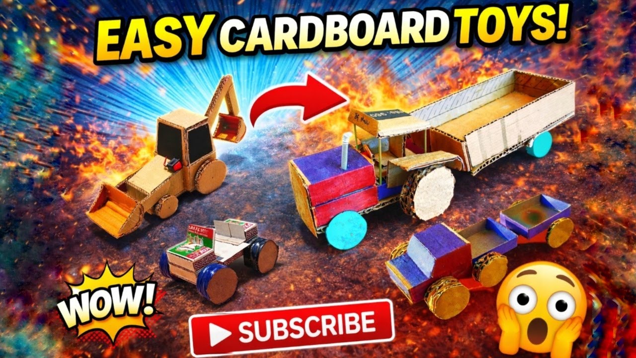 This Cardboard Vehicles Actually WORKS 🤯 | DIY Toy Vehicle's 🔥 DIY Vehicle Models