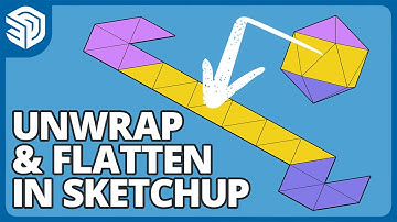Unfold Polys in SketchUp! | Unwrap and Flatten Faces Extension