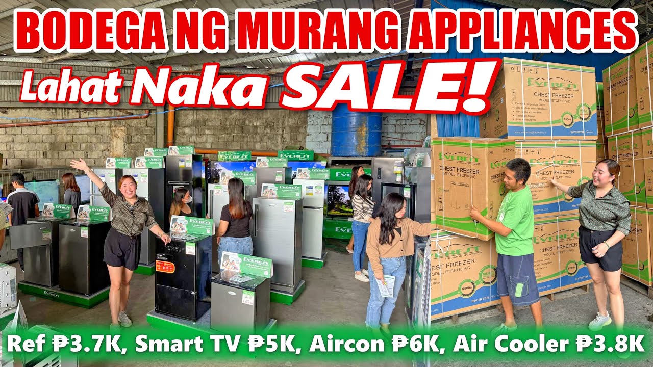 BODEGA SALE NG APPLIANCES! ₱3.7K Ref, ₱5K TV, ₱6K Aircon (Grabe, Lahat Bagsak Presyo Na) Team Ogad