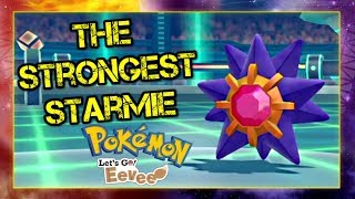Pokemon Lets Go Pikachu and Eevee Singles Wifi Battle - The Strongest Starmie