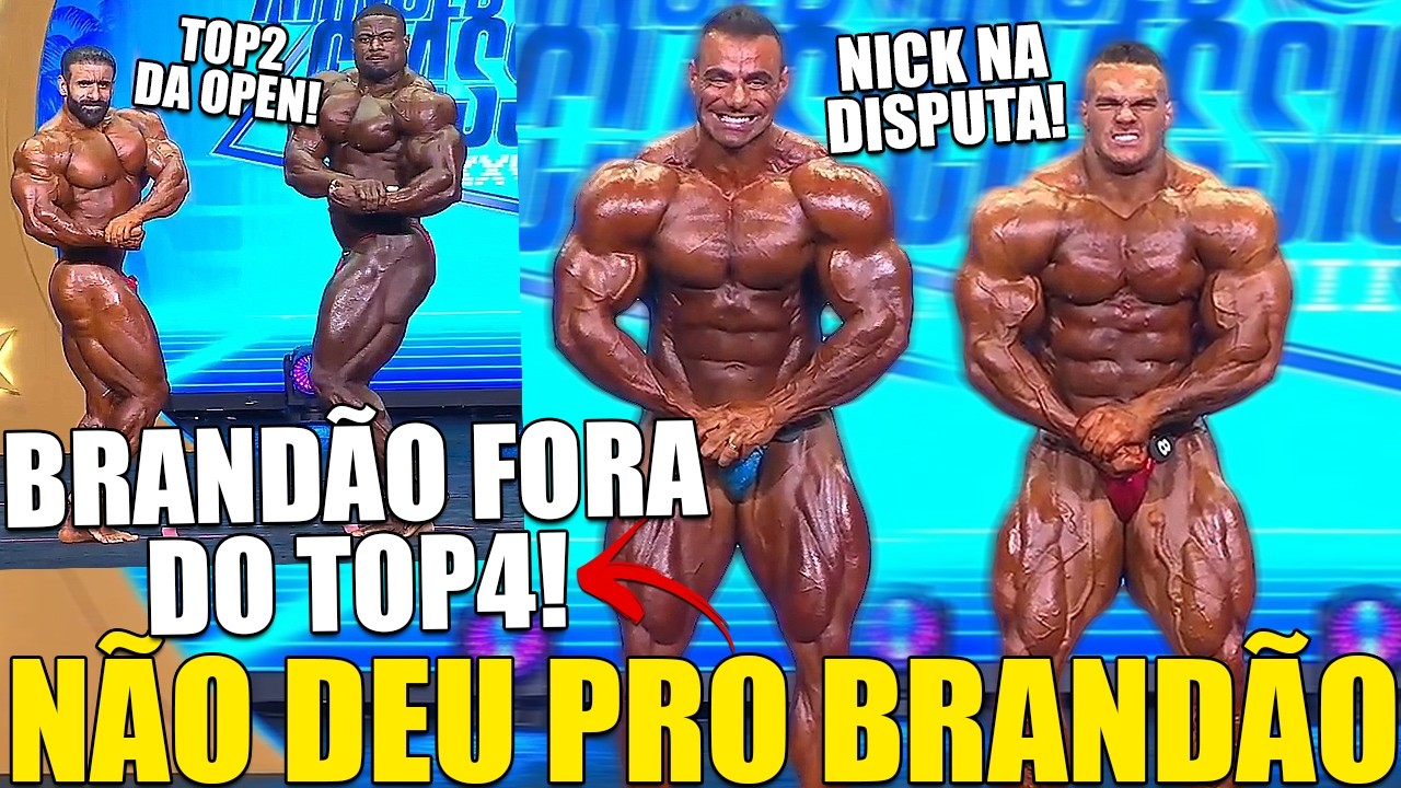 DEU RUIM! BRANDÃO FICA FORA DO TOP 4 NO ARNOLD CLASSIC E BRIGA NO PALCO ESTÁ ACIRRADA NAS PRÉVIAS