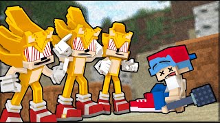 Fleetway Sonic Death Lines but its Animation - Friday Night Funkin x Minecraft Animation (FNF) screenshot 4