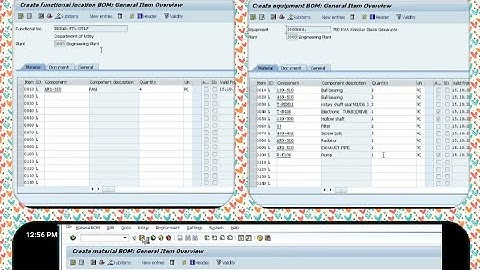 HOW TO CREATE BOM - EQUIPMENT BOM, MATERIAL BOM, FUNCTIONAL LOCATION BOM(SAP PM MODULE TUTORIAL)