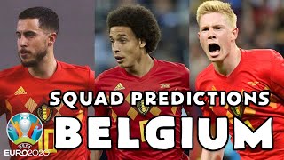 Euro 2020 Belgium Squad Prediction