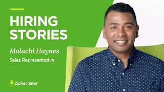 Hiring Stories | Malachi Haynes, Sales Representative