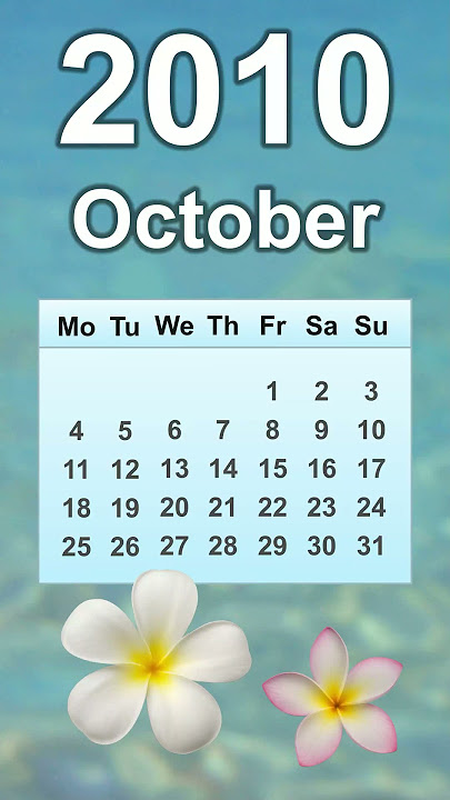 October 2010 Calendar