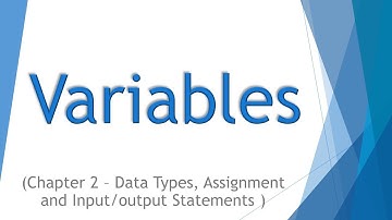 Variables | Rules for Naming Variables | Ch 2, 10th , Matric | Computer |  Enhance Skills