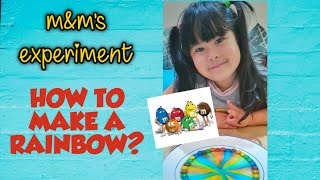 M&M's Rainbow Science | How to make a Rainbow experiment