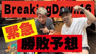 【ブレイキングダウン16】ほっそん&たかひろのぶっちゃけ緊急勝敗予想【明日本番!!】