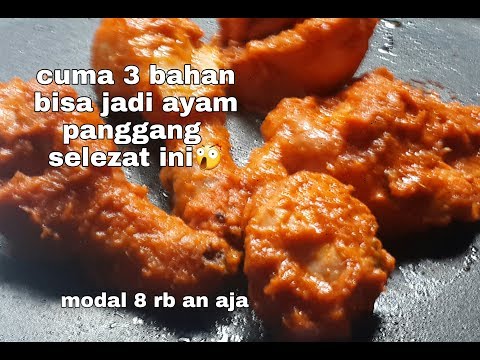 PRIMITIVE technology Masak ayam pakai cara tradisional Masak dengan tungku Ayam panggang.. 