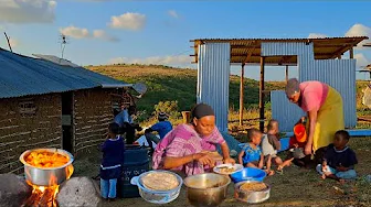 Walling Our Dream Outdoor Kitchen🏡 + Cooking Authentic Chicken🍗 Curry & Soft Chapati! 