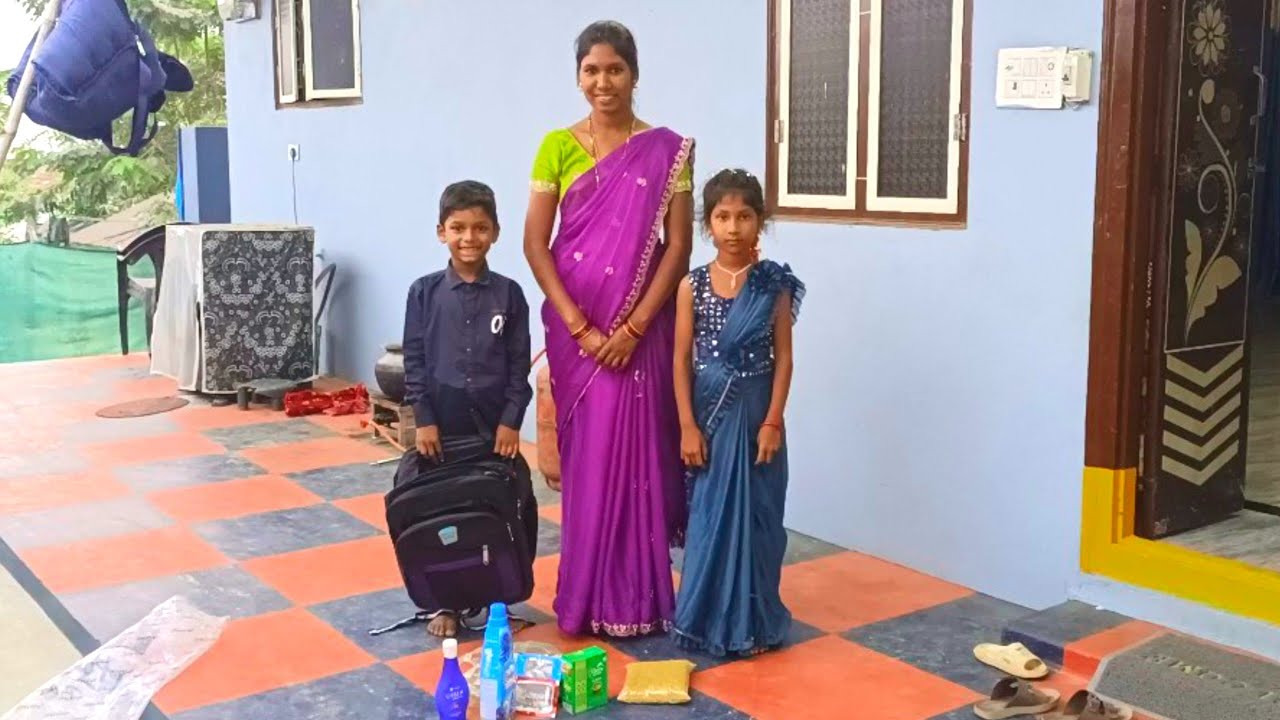 నేను, పిల్లలు, మా ఆయన ఒకేసారి ఊరు నుండి వచ్చాము👍👍