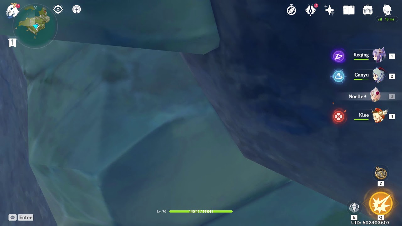 Genshin Impact Guyun Domain chest behind the wall