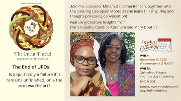 QUILTING THERAPY: Is an Unfinished Quilt (UFO) a FAILURE? | The Uncut Thread Forum