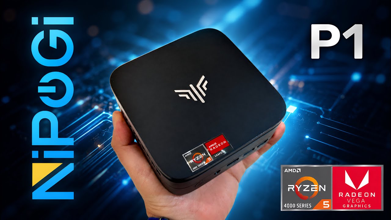 NiPoGi P1 Pinova Series - Super Mini PC Ryzen | Radeon Vega 6
