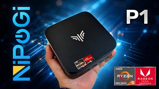 NiPoGi P1 Pinova Series - Super Mini PC Ryzen | Radeon Vega 6 | 16GB Ram | 512GB SSD