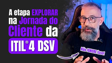 A etapa EXPLORAR na Jornada do Cliente da ITIL®4 DSV. #itil4 #itsm #ti #gestãodeti