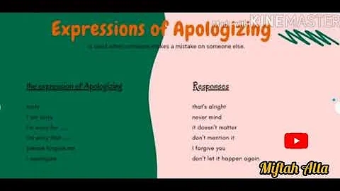 Expression of Thanks and Apology