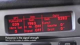 Sat nav debug menu