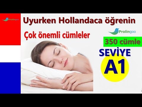 Hollandaca öğrenmek | En Önemli Hollandaca Kelime Öbekleri ve Kelimeler | Uykuda Öğrenme