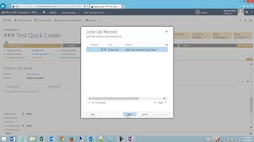 CRM 2013 Adding Products To An Opportunity