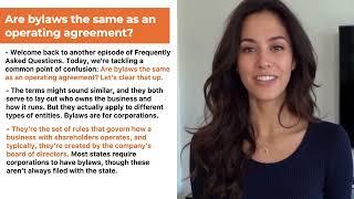 Understanding the Difference: Bylaws vs Operating Agreements – What Your Business Needs to Know
