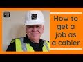 How to get a Computer Network Cabling Job  *** without Experience Part 1