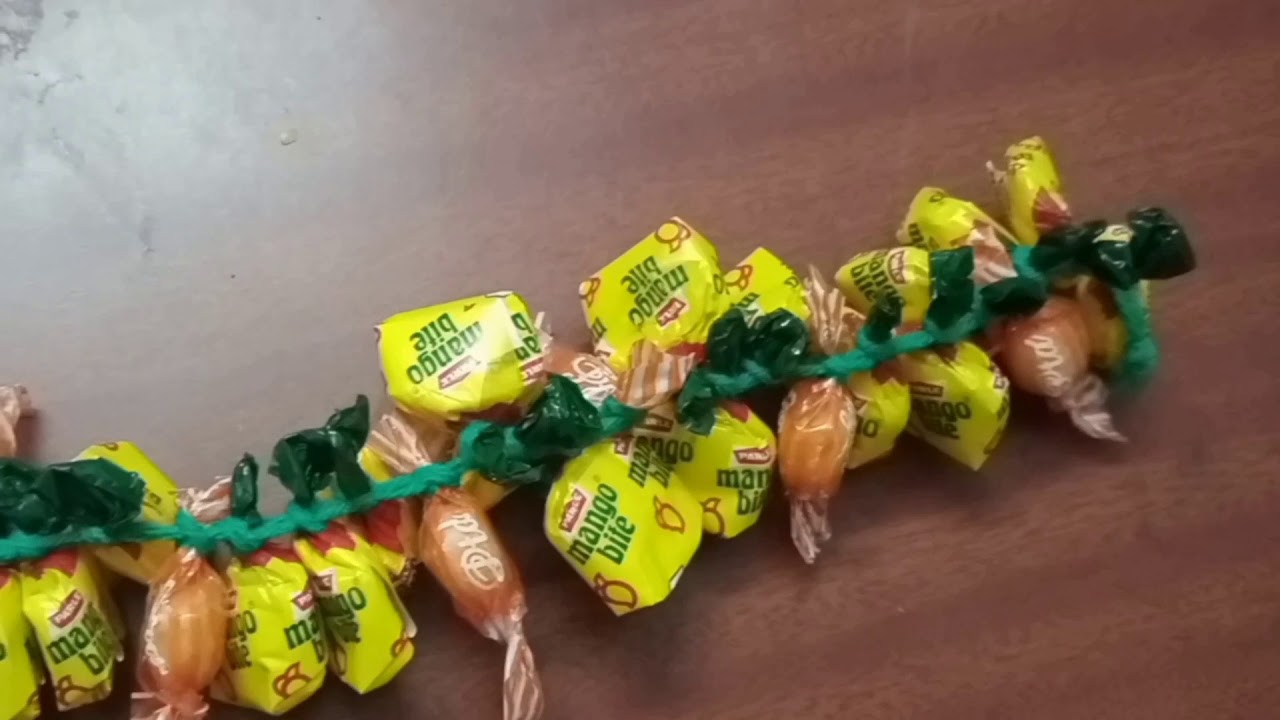#FAMILYHOBBIES|candy garland|CHOCOLATE GARLAND|