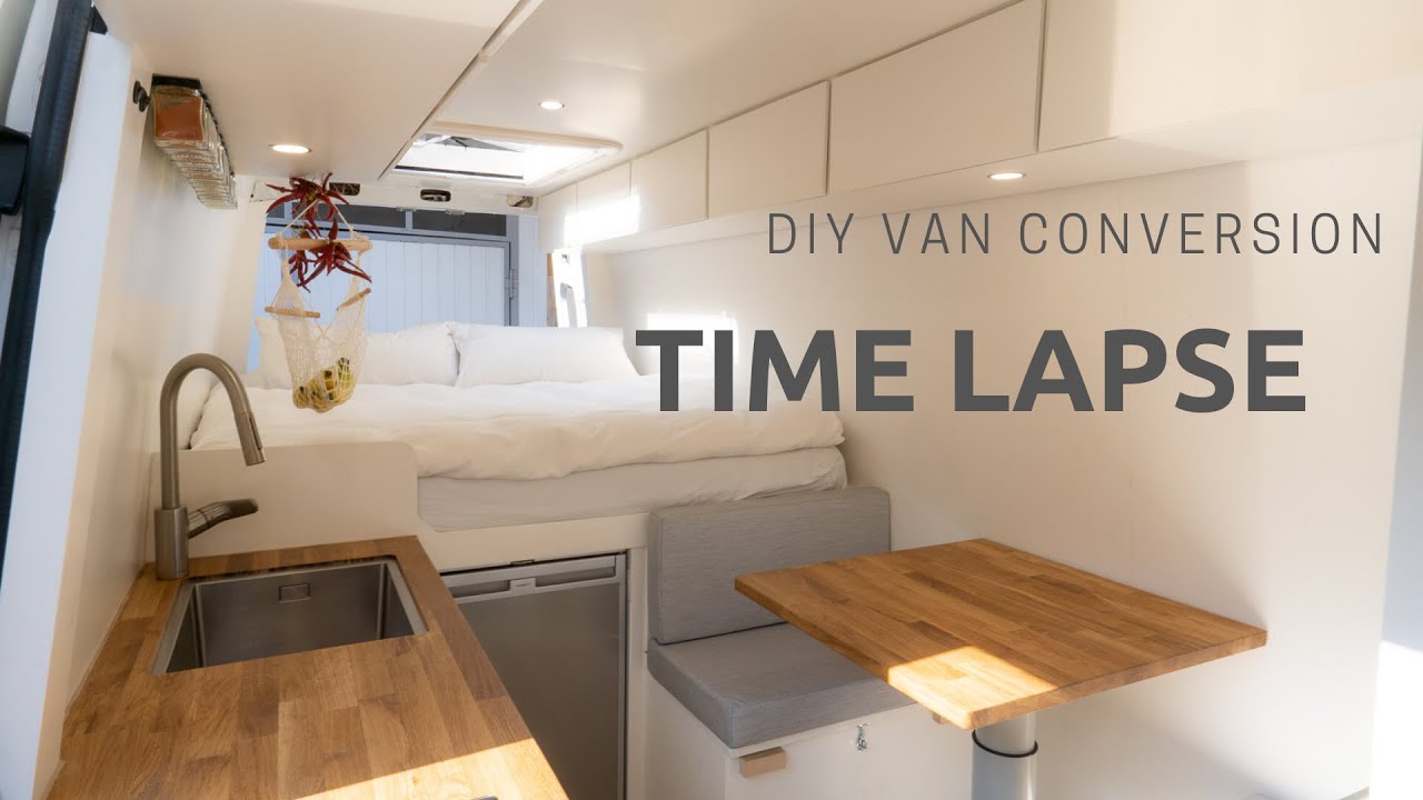 FULL DIY VAN CONVERSION TIME LAPSE from Start to Finish | Epic Rolling ...