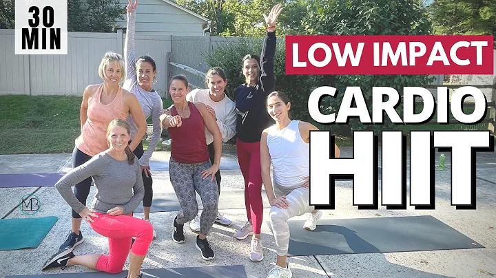 30 MIN Low Impact Cardio HIIT Workout  | Knee Frie...