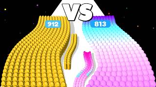 BULLET ARMY RUN /vs/ CANVAS RUN ∞ ASMR Gameplay Android iOS • Layer Run Infinity Ball Math Games screenshot 5