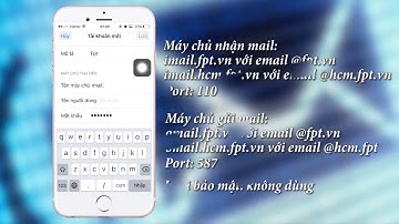 Hướng dẫn cài đặt Email trên điện thoại IOS POP3