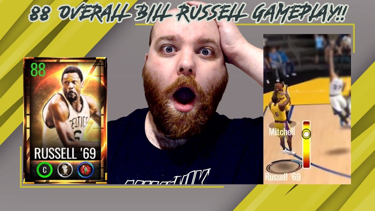 88 OVERALL SEASON MASTER BILL RUSSELL IN NBA LIVE MOBILE SEASON 5 GAMEPLAY 