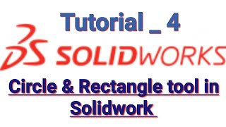 SOLIDWORK 2021 _ Circle and Rectangle tool in Solidwork #design #solidworks #cadcam #cadcamdesign #