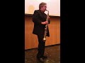 Connosax; performance lecture and demonstration by Paul Cohen