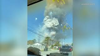 Eyewitness videos show moment of dramatic explosion in Ontario | ABC7