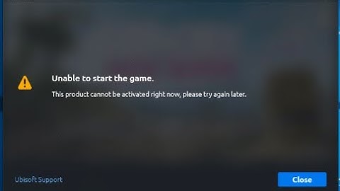 How to fix unable to start game error on uplay