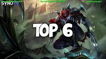 LMHT: Top 10 pha xử lý đẳng cấp của ZED - Hightlight ZED MONTAGE 2016...