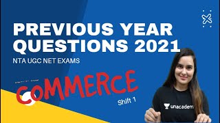 Previous Year Questions 2021 |Commerce -5 | NET JRF Exams | Niharika Bhagtani screenshot 5