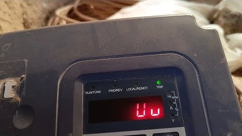 VFD Uu fault solution // just 2 minutes Uu fault khatam // VFD frequency guljan bugti