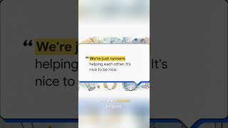 Marathon Finishers Help Rival Cross Line Together! #shorts