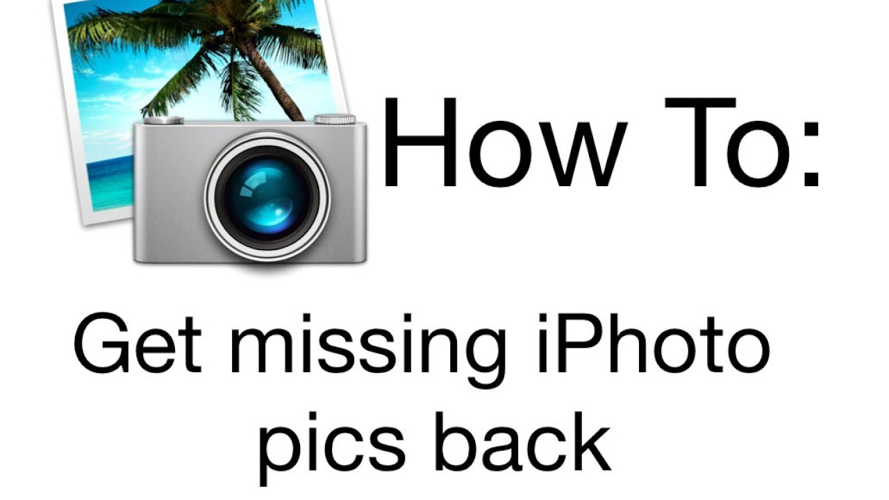 photos missing from iphoto