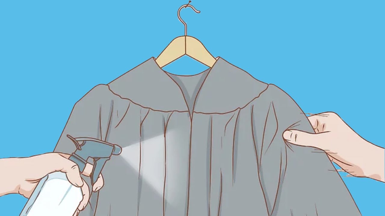 Don't ruin your Graduation Gown! How to de-wrinkle a Graduation Gown the  RIGHT way - YouTube